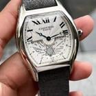 Cartier Tortue White gold Mechanical GMT Watch 38X48MM.W1553651 cpcp