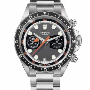 Tudor Heritage Chrono Chronograph Grey Dial S/Steel Auto 42mm 70330N (2012)